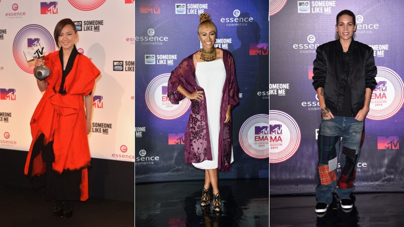 Illustration for article titled Gowns, Kilts and All the Nicki Minaj Outfits at the 2014 MTV EMAs